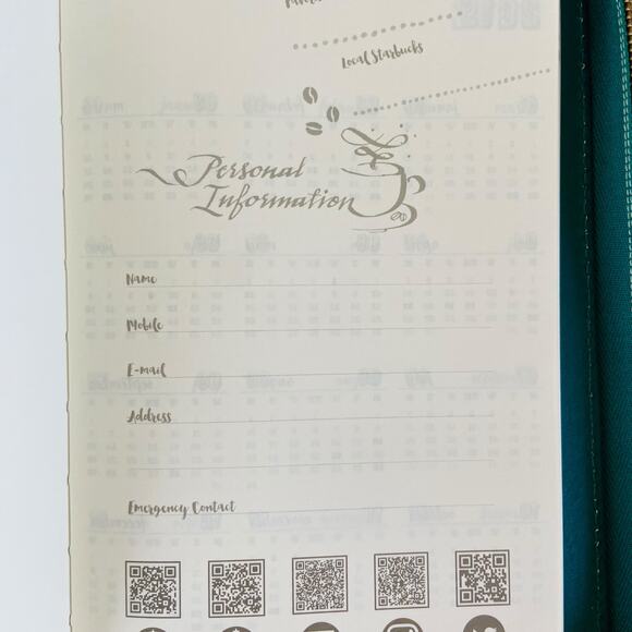 2019 Starbucks Mermaid Phillipines Green Teal Travel Organizer New Years Book - Picture 5 of 8